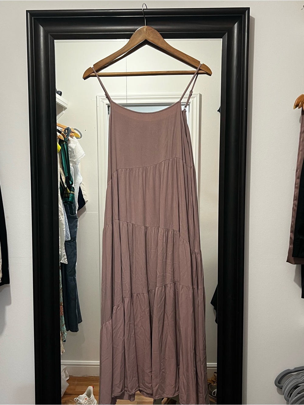 Mauve Tiered Maxi Skirt - Women's Flowy Summer Skirt
